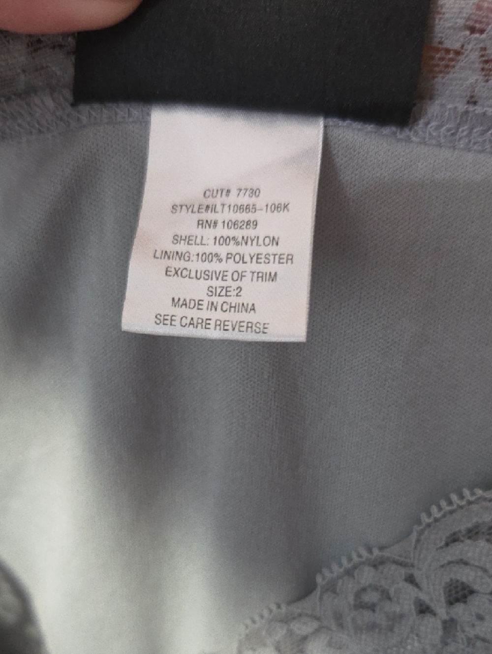 Torrid Gray lace ruched button-front peplum blouse - Picture 5 of 6